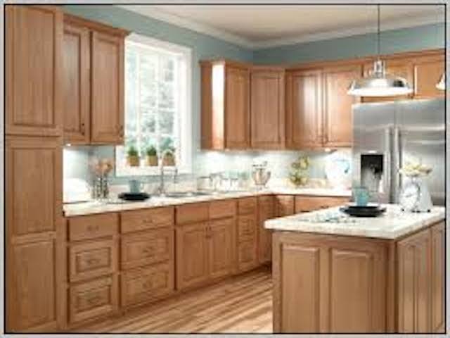 light brown stain for oak kitchen cabinet